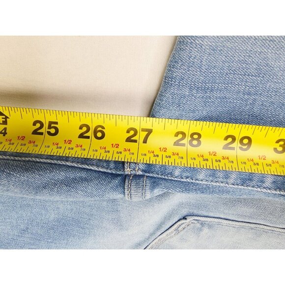 Frame Size 27X27 Womens Le Crop Mini Boot Blue Denim 5 Pocket Jeans USA Made - Picture 10 of 13